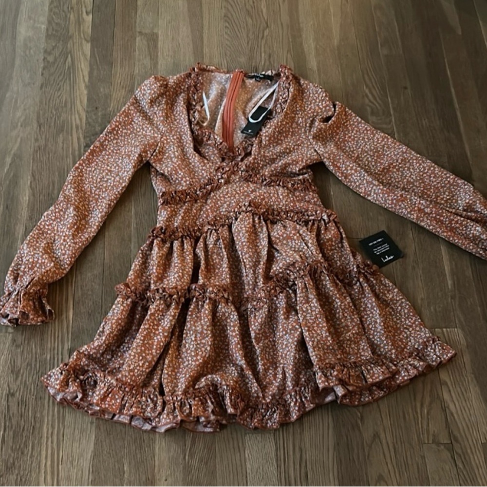 Lulu’s Floral Print Ruffled Mini Dress - Picture 5 of 6